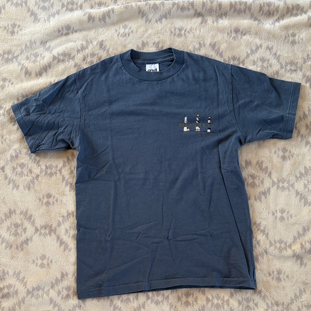 Boston Mass. | Dark Blue Short Sleeve Tee | Size S